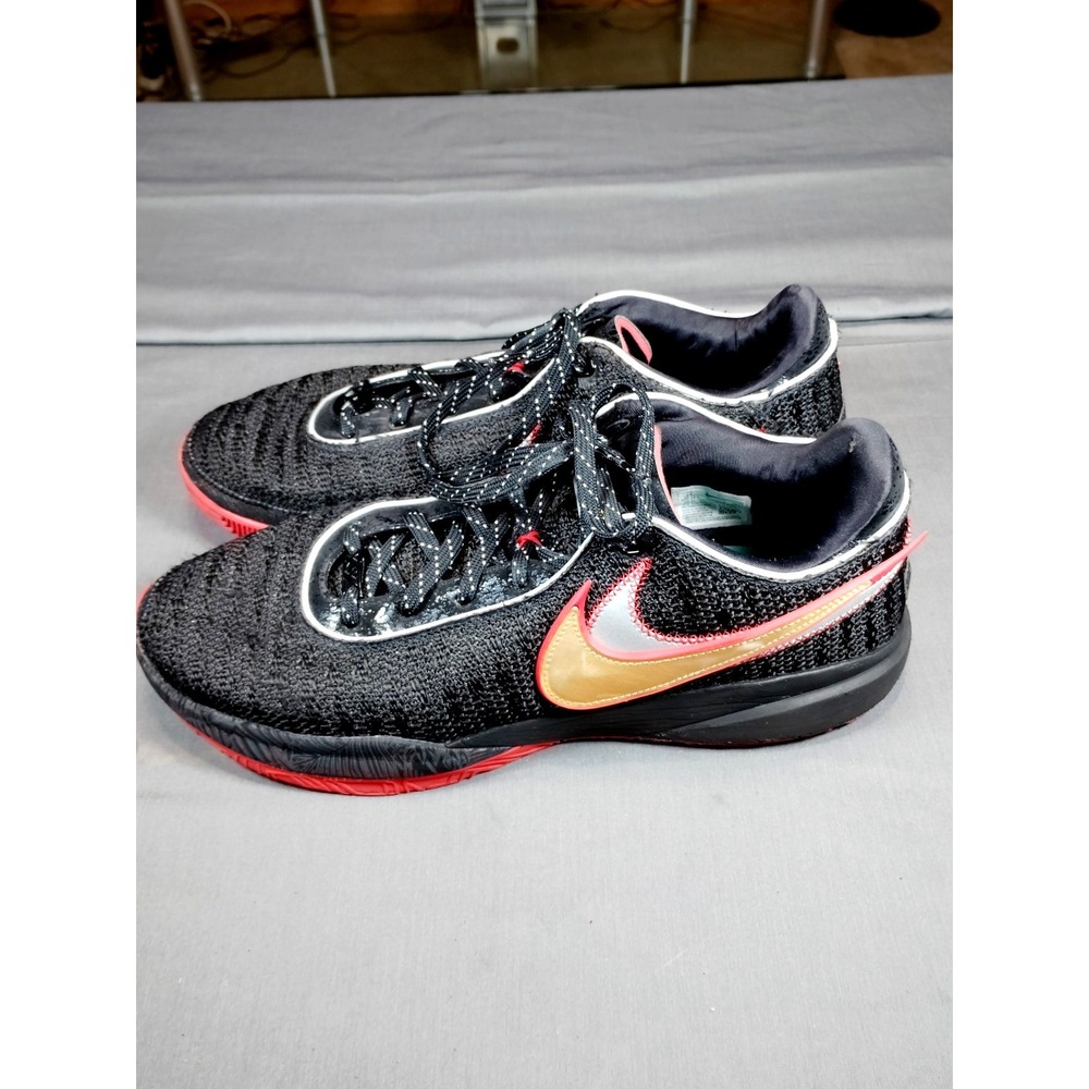 Nike LeBron 20 Trinity Men’s Size 14 Black Red Bred DJ5423‑001 Basketball Shoes